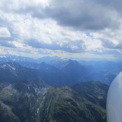 Flugwegposition um 13:34:30: Aufgenommen in der Nähe von Gemeinde Gerlos, 6281 Gerlos, Österreich in 3387 Meter